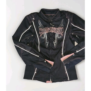 VTG Harley Davidson Women’s Black Tempest Textile Riding Biking Jacket Size S